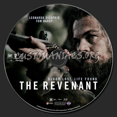 The Revenant (2015) blu-ray label