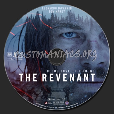 The Revenant (2015) blu-ray label