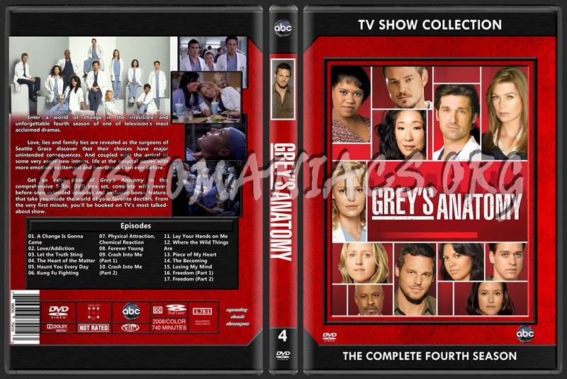 Grey's Anatomy Season 04 dvd cover