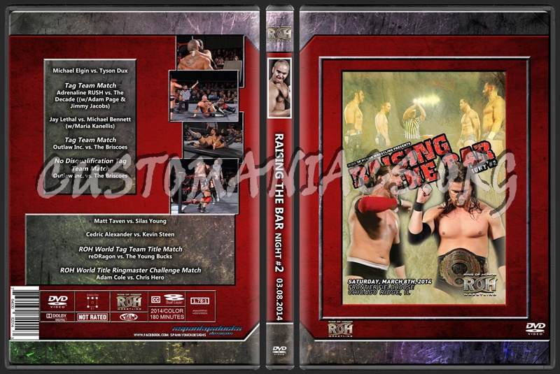 ROH Raising the Bar Night 2 2014 dvd cover