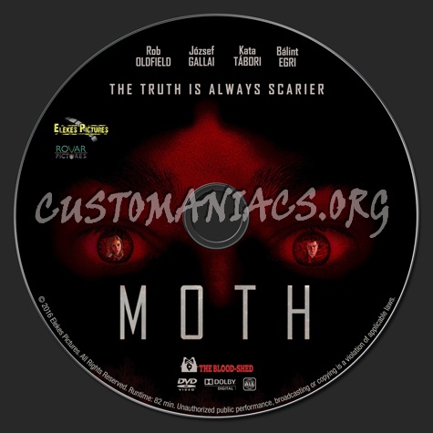Moth dvd label