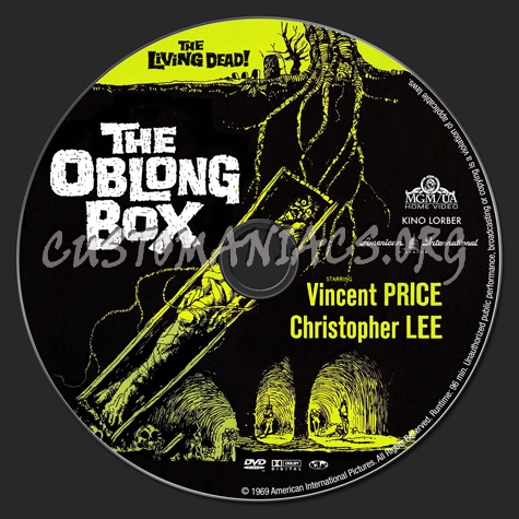 The Oblong Box dvd label
