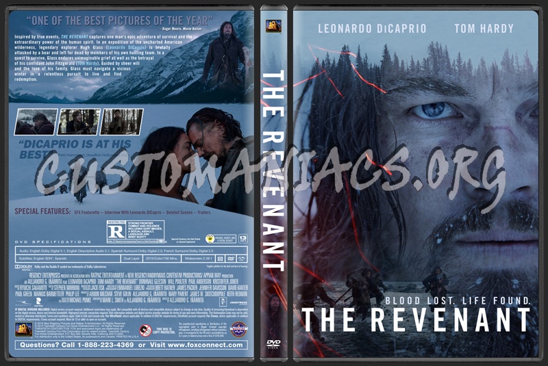 The Revenant (2015) dvd cover