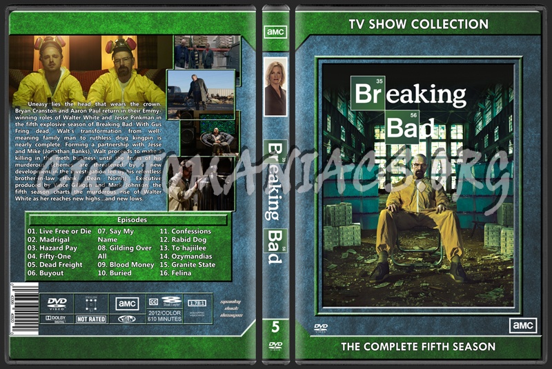 Breaking Bad Season 5 dvd cover