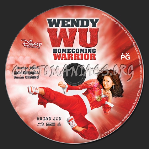 Wendy Wu: Homecoming Warrior blu-ray label