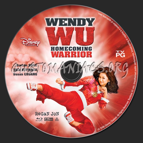 Wendy Wu: Homecoming Warrior blu-ray label