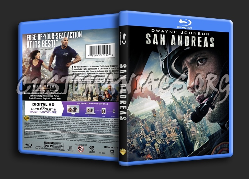 San Andreas blu-ray cover