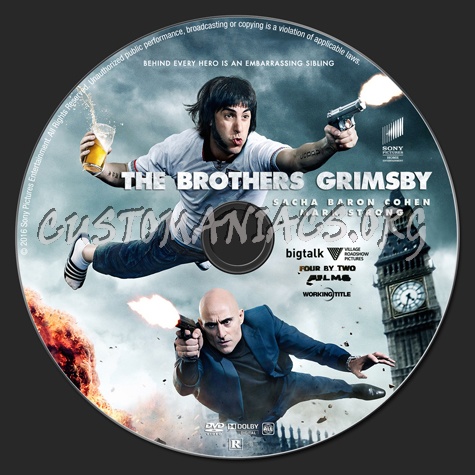 The Brothers Grimsby dvd label