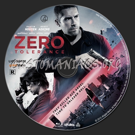 Zero Tolerance (2016) blu-ray label