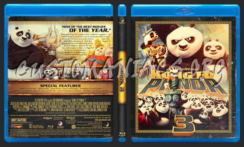 Kung Fu Panda 3 blu-ray cover