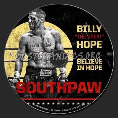 Southpaw dvd label