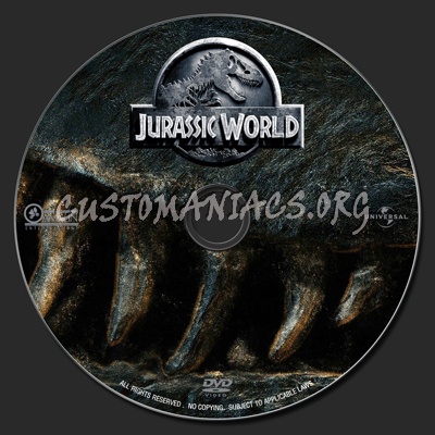 Jurassic World dvd label