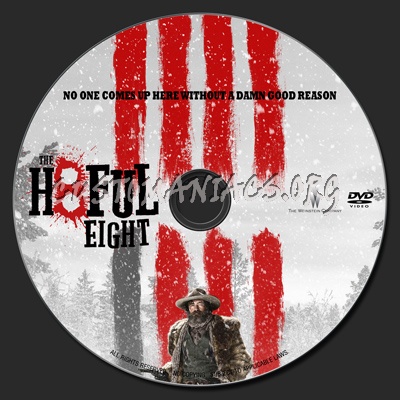 Hateful Eight dvd label