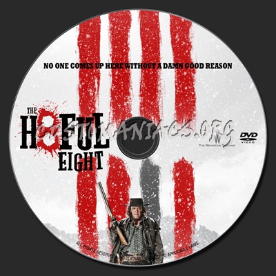 Hateful Eight dvd label