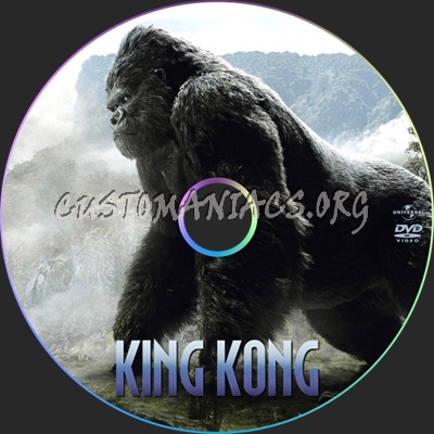 King Kong dvd label