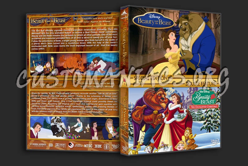 Beauty and the Beast Double Feature dvd cover