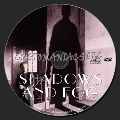 Shadows And Fog dvd label