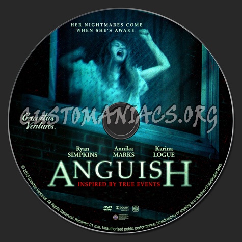 Anguish dvd label