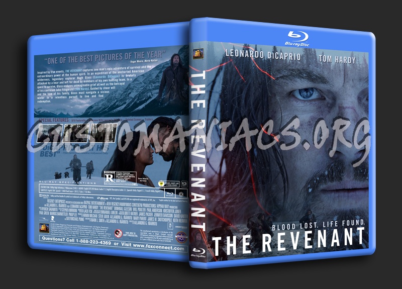 The Revenant (2015) dvd cover