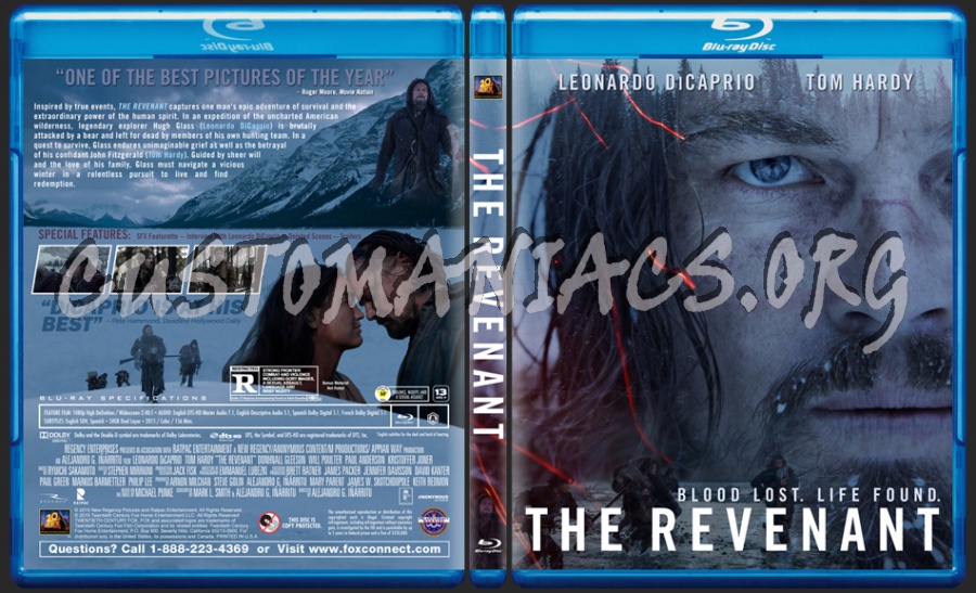 The Revenant (2015) dvd cover