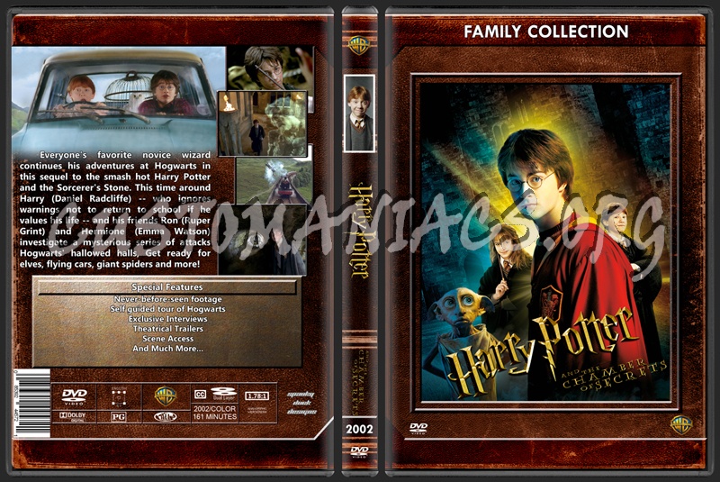 Harry Potter and The Chamber of Secrets dvd cover