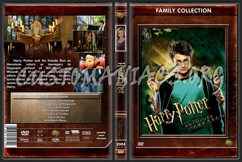 Harry Potter and The Prisoner of Azkaban dvd cover
