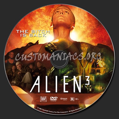 Alien 3 dvd label