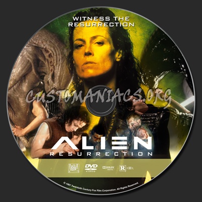 Alien Resurrection dvd label