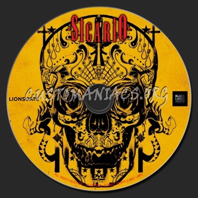 Sicario dvd label