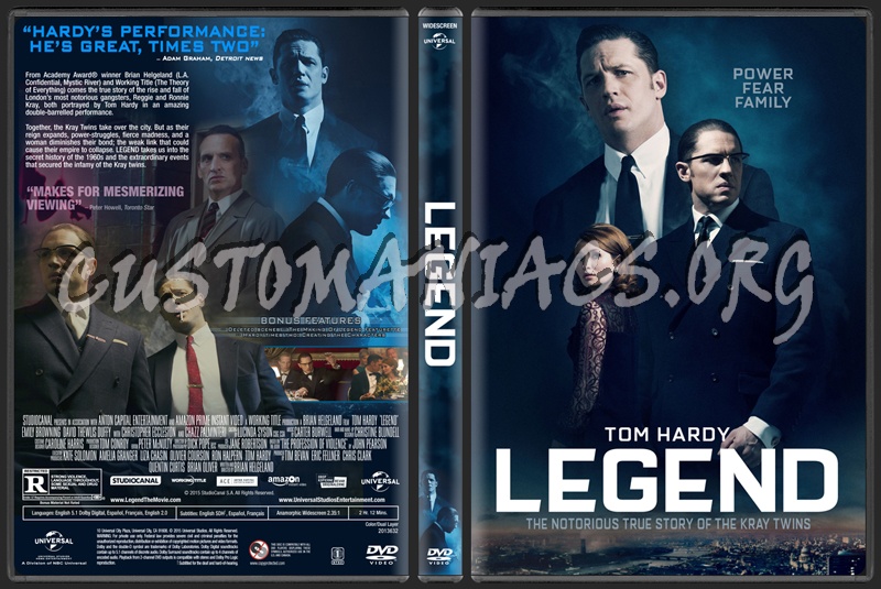 Legend (2015) dvd cover