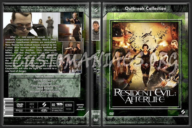 Resident Evil Afterlife dvd cover