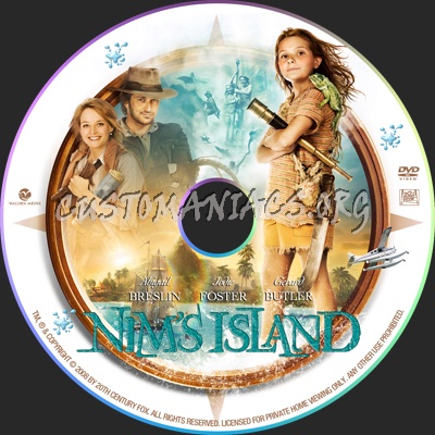 Nim's Island dvd label