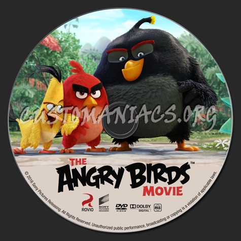 The Angry Birds Movie dvd label