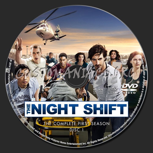 The Night Shift Season 1 dvd label