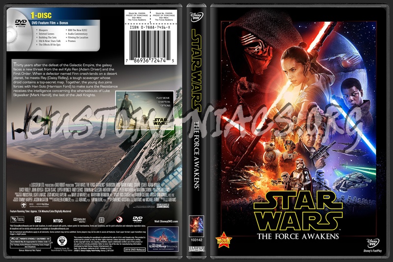 Star Wars The Force Awakens dvd cover