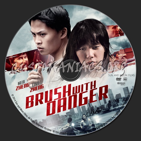 Brush With Danger dvd label