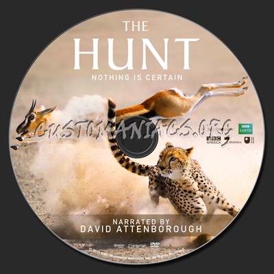 The Hunt David Attenborough dvd label