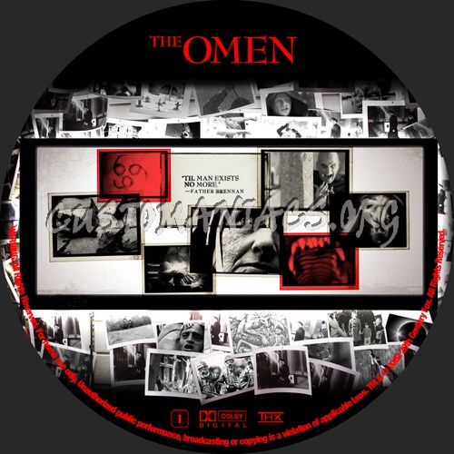 The Omen dvd label