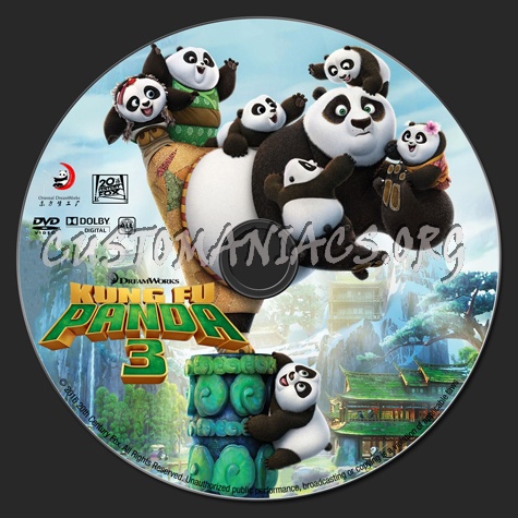 Kung Fu Panda 3 dvd label