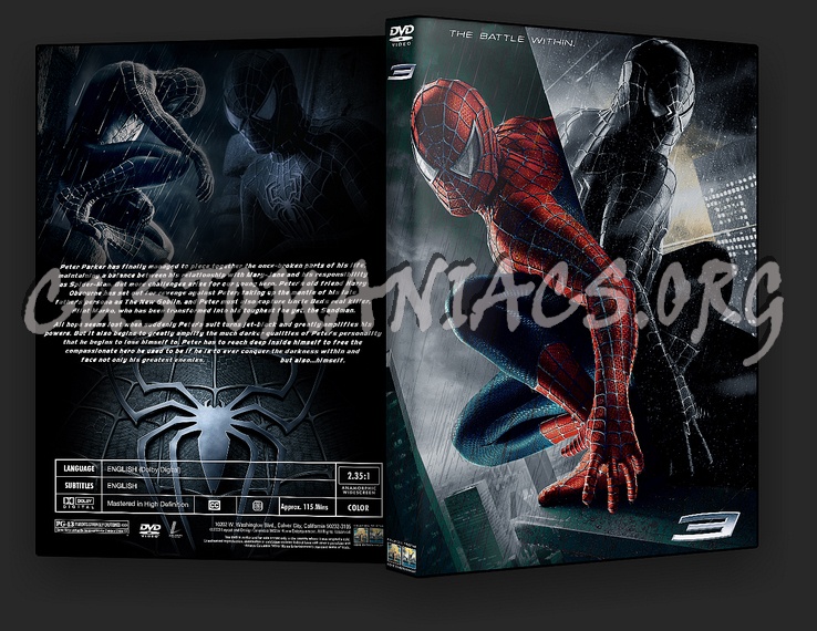 Spider-Man 3 dvd cover
