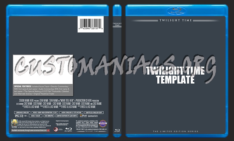 Twilight Time Blu-ray Template dvd label