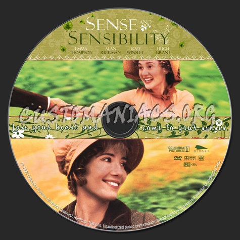 Sense and Sensibility dvd label