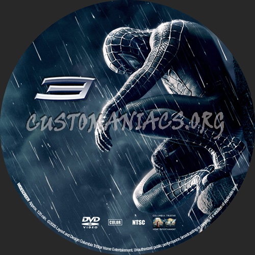 Spider-Man 3 dvd label