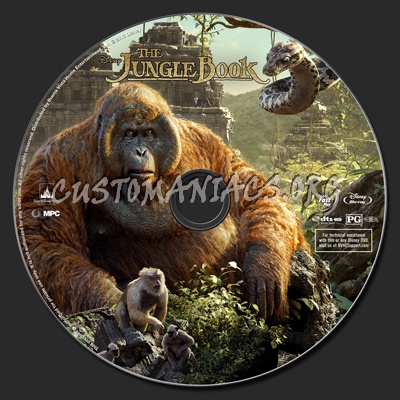 The Jungle Book (2016) blu-ray label