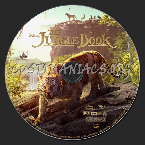 The Jungle Book (2016) blu-ray label