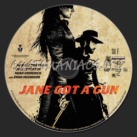 Jane Got A Gun dvd label