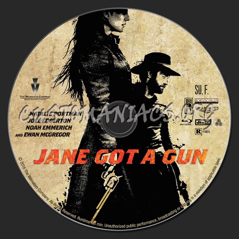 Jane Got A Gun blu-ray label