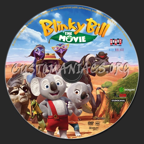 Blinky Bill the Movie dvd label