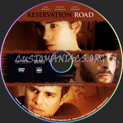 Reservation Road dvd label