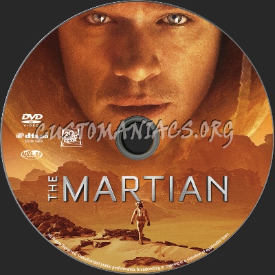 The Martian dvd label